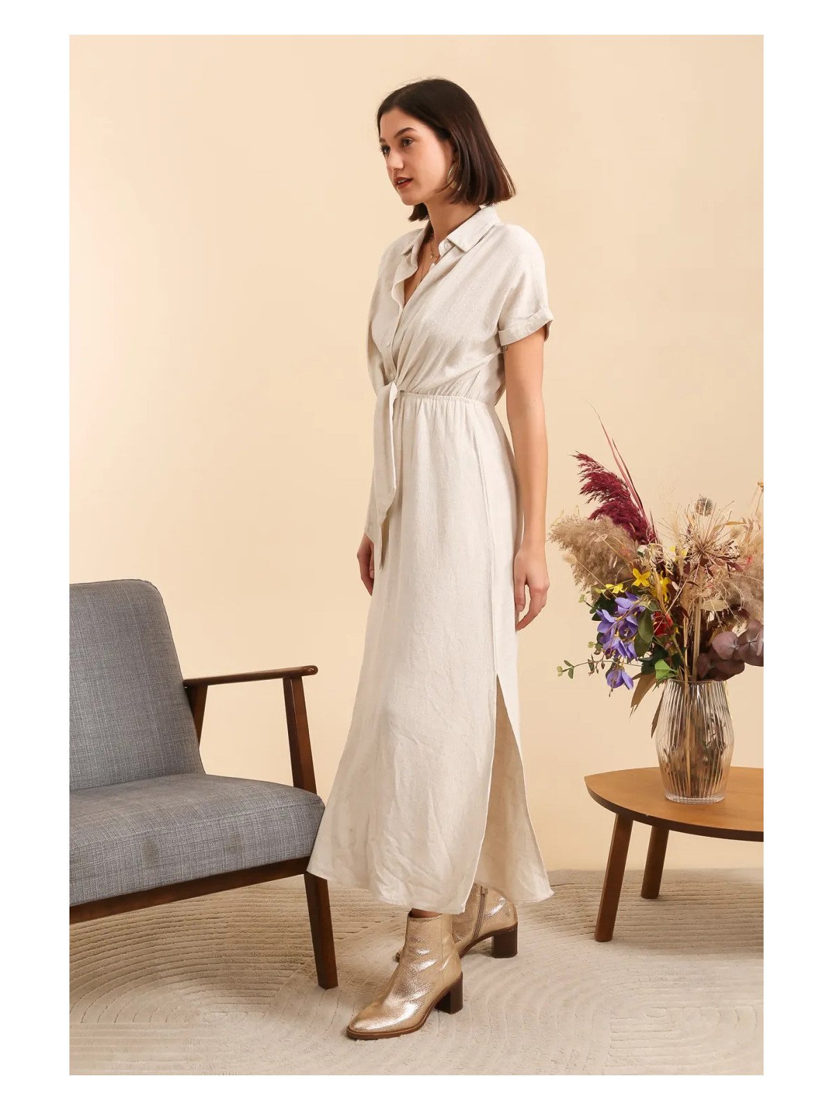 LONG SHIRT DRESS