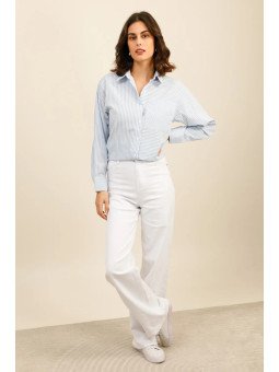 Women's Loose Fit Shirt with Chest Pocket