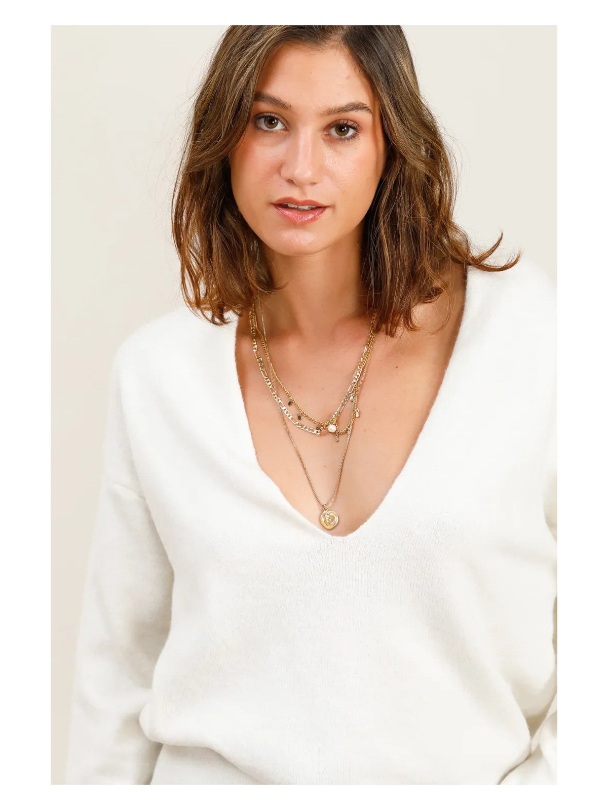 Pull col V oversize