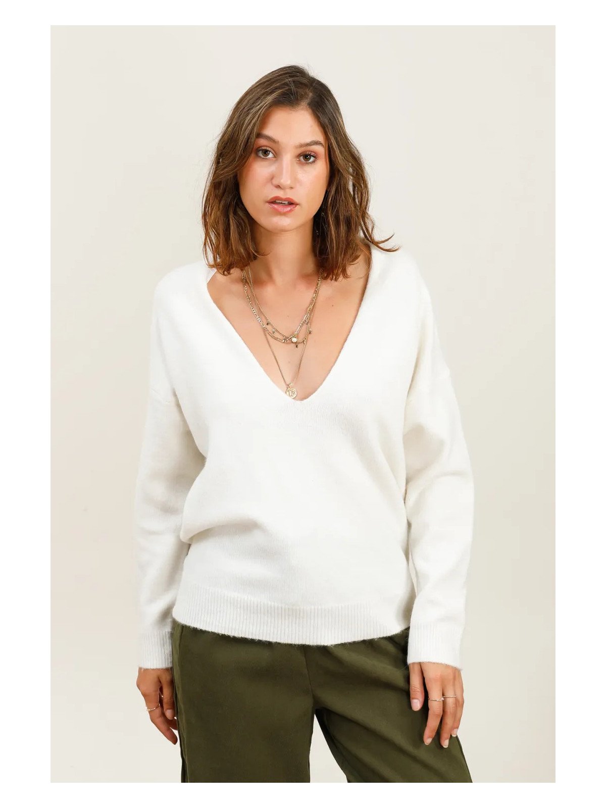 Pull col V oversize
