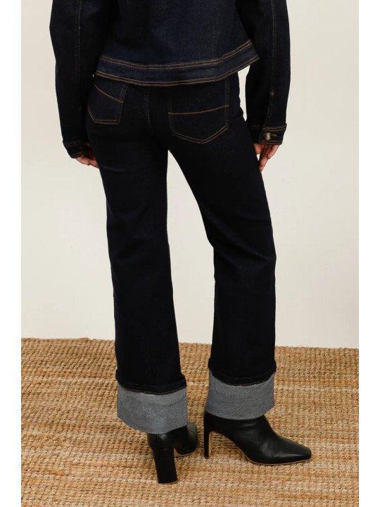 cropped straight jeans