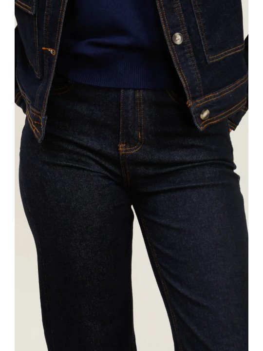 cropped straight jeans