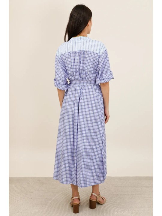 Belted midi dress