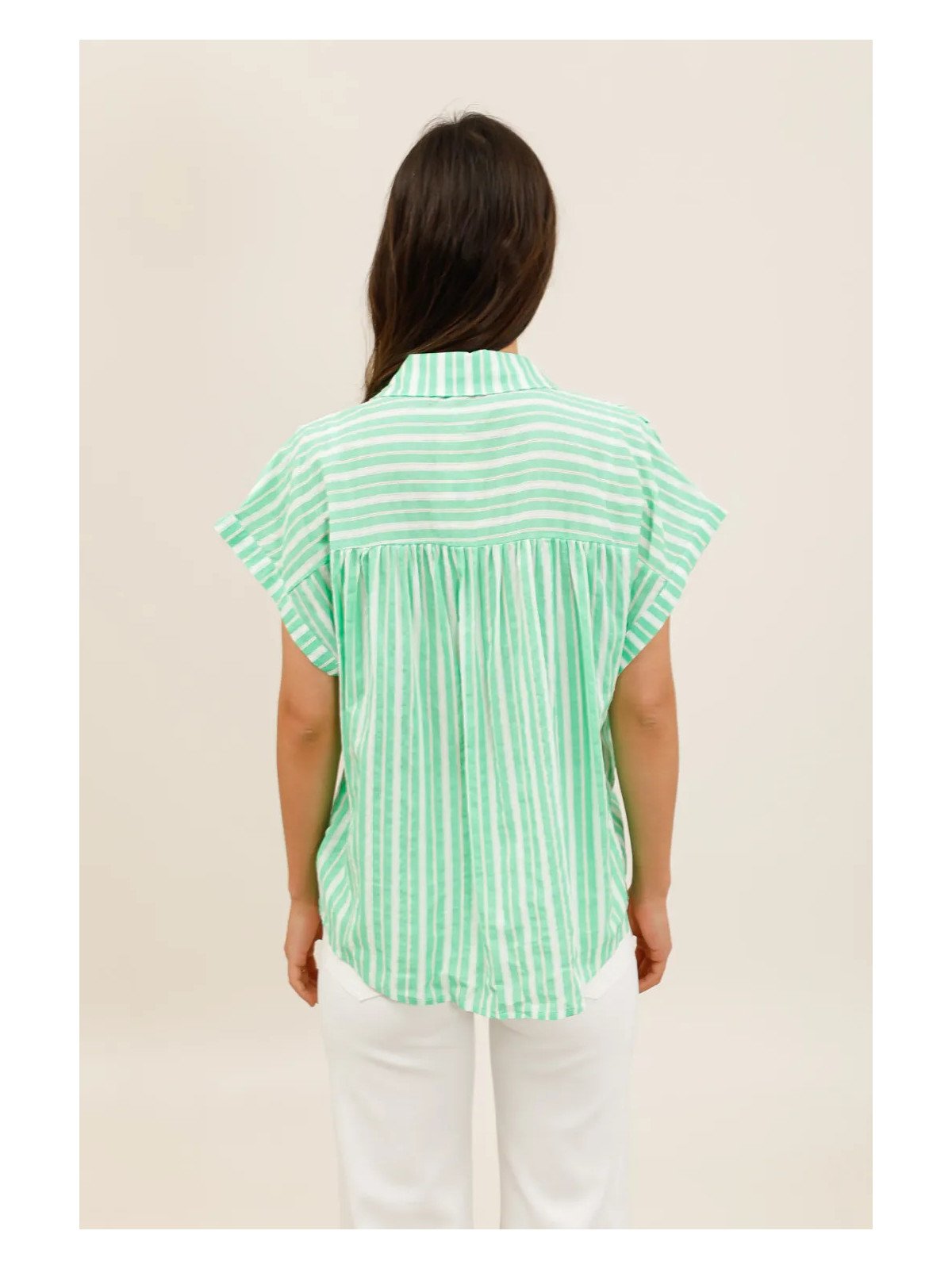 Chemise fluide à manches courtes coupe ample