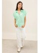 Chemise fluide à manches courtes coupe ample