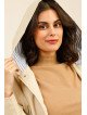 Parka femme mi-longue à capuche et poches