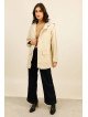 Parka femme mi-longue à capuche et poches