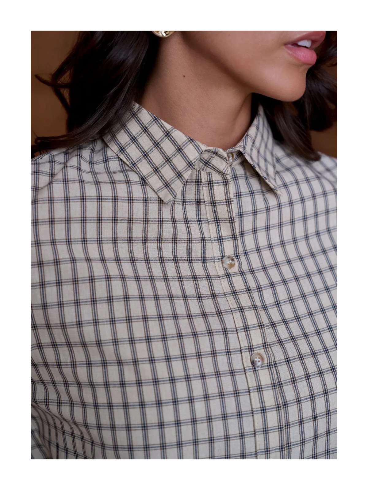 Chemise Femme Coupe Droite à Col Classique