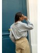 Chemise femme oversize 100 % coton
