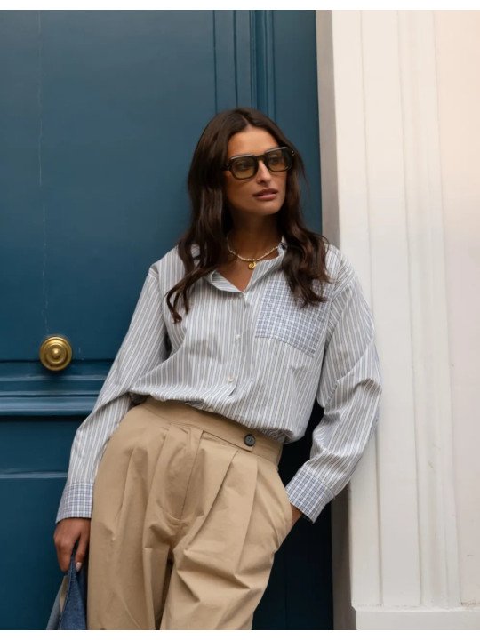 Oversize-Damenhemd, 100 % Baumwolle