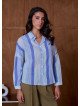 Chemise Femme Ample à Col Classique et Manches Longues