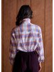 Chemise Femme Ample à Col Volanté et Manches Longues