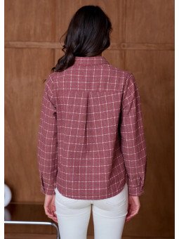Chemise Femme Texturée à Coupe Droite