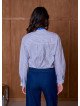 Chemise Femme Col Officier à Manches Longues