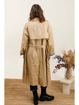 Trench long ceinturé pour femme