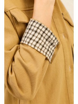 VESTE COURTE STYLE SAHARIENNE