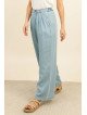 Pantalon large 100 % lyocell femme