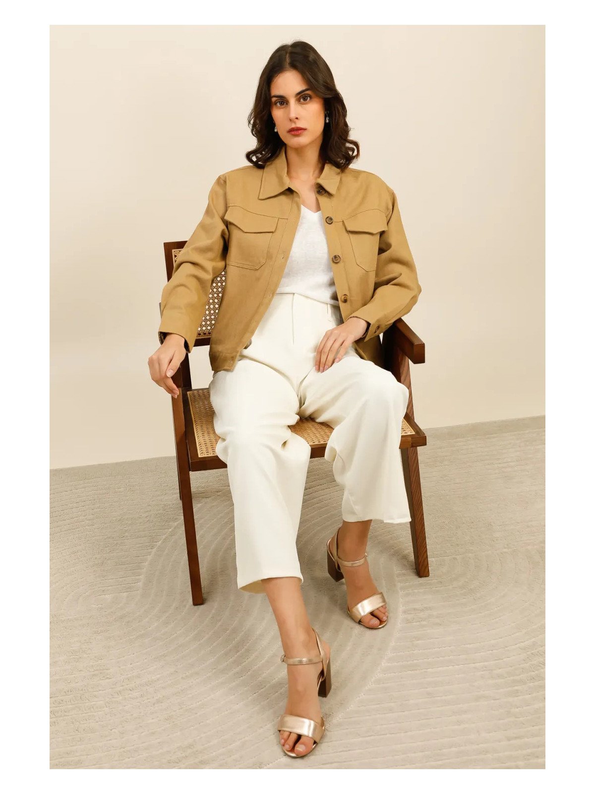 SHORT SAHARIAN-STYLE JACKET