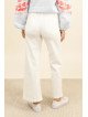 Damenjeans mit hohem Bund und weitem Bein