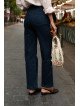Damenjeans mit hohem Bund und weitem Bein