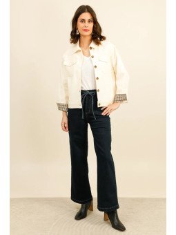 VESTE COURTE STYLE SAHARIENNE