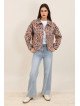 Veste courte femme en jacquard structuré