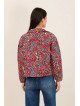 Women's short jacket in structured jacquard