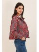 Women's short jacket in structured jacquard