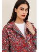 Women's short jacket in structured jacquard