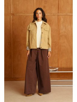 Women's Canvas Jacket with Chest Pockets