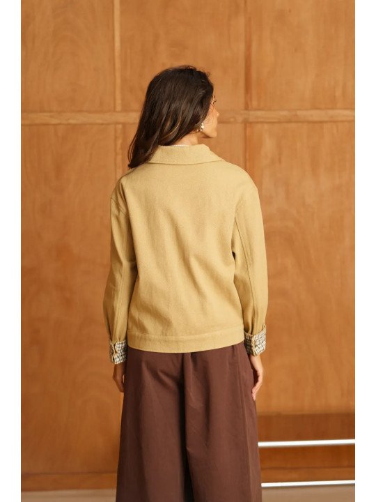 Women's Canvas Jacket with Chest Pockets
