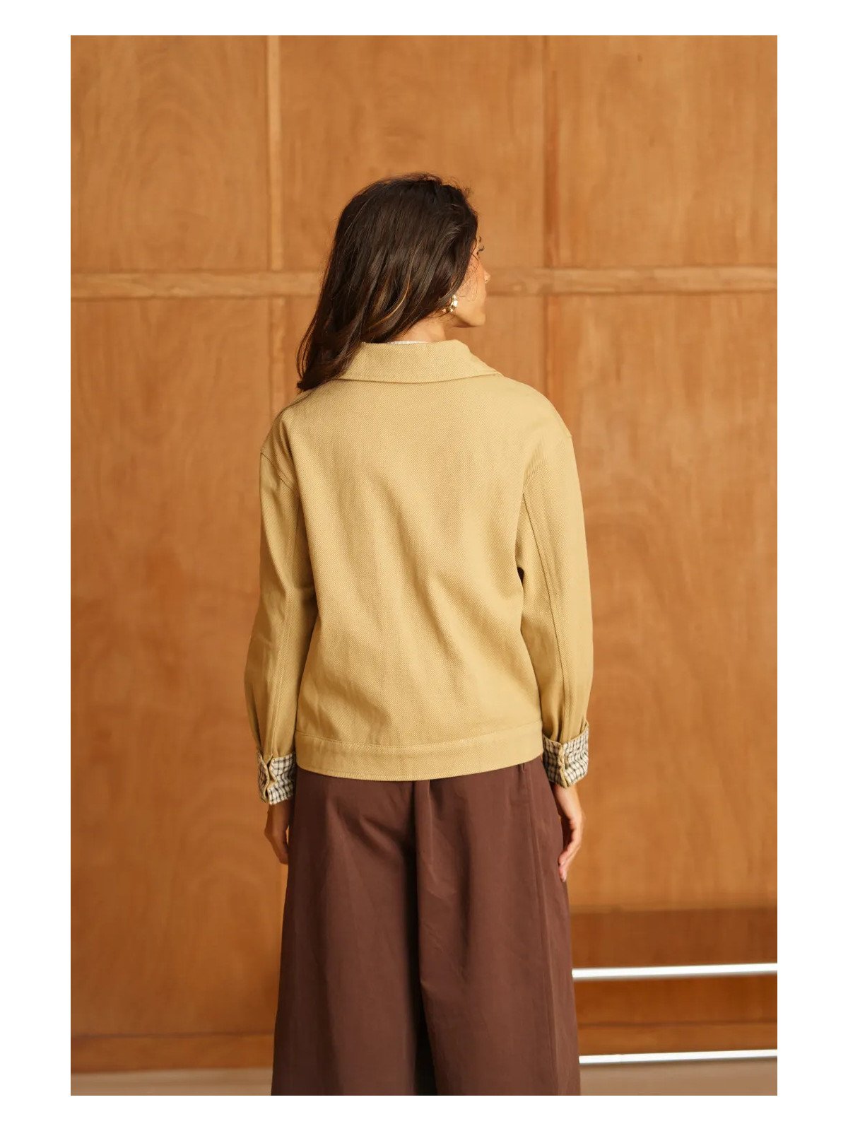 Women's Canvas Jacket with Chest Pockets