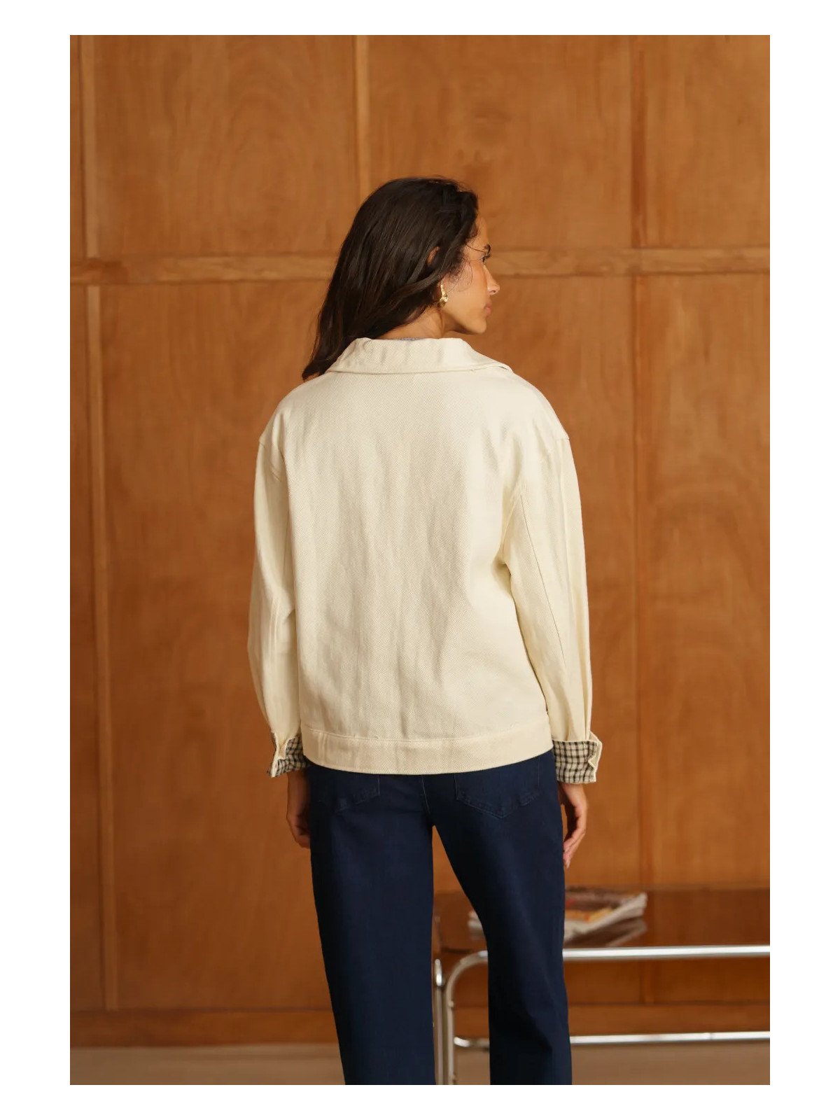 Damen-Canvasjacke mit Brusttaschen