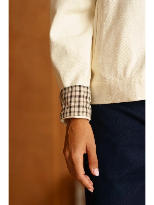 Damen-Canvasjacke mit Brusttaschen