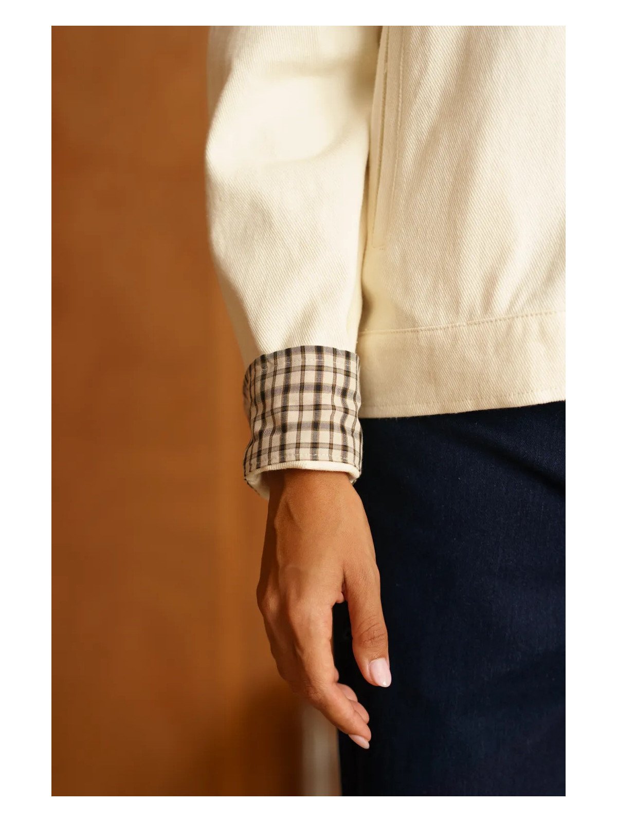 Damen-Canvasjacke mit Brusttaschen
