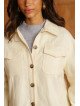 Women's Canvas Jacket with Chest Pockets