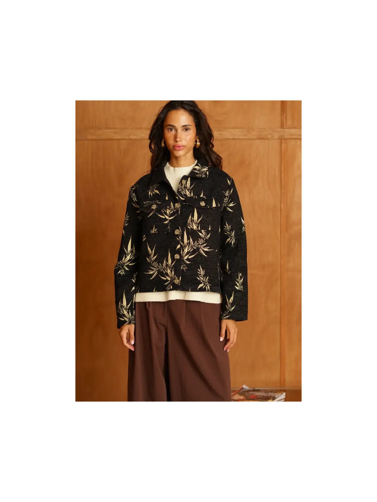 Women's Structured Short Jacket with Pockets