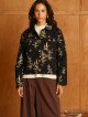 Kurze, strukturierte Damenjacke mit Taschen
