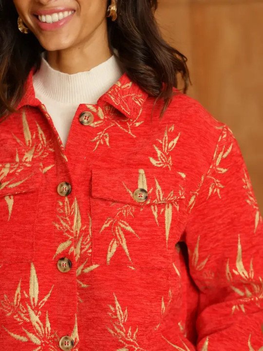 Women's Structured Short Jacket with Pockets