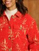 Kurze, strukturierte Damenjacke mit Taschen