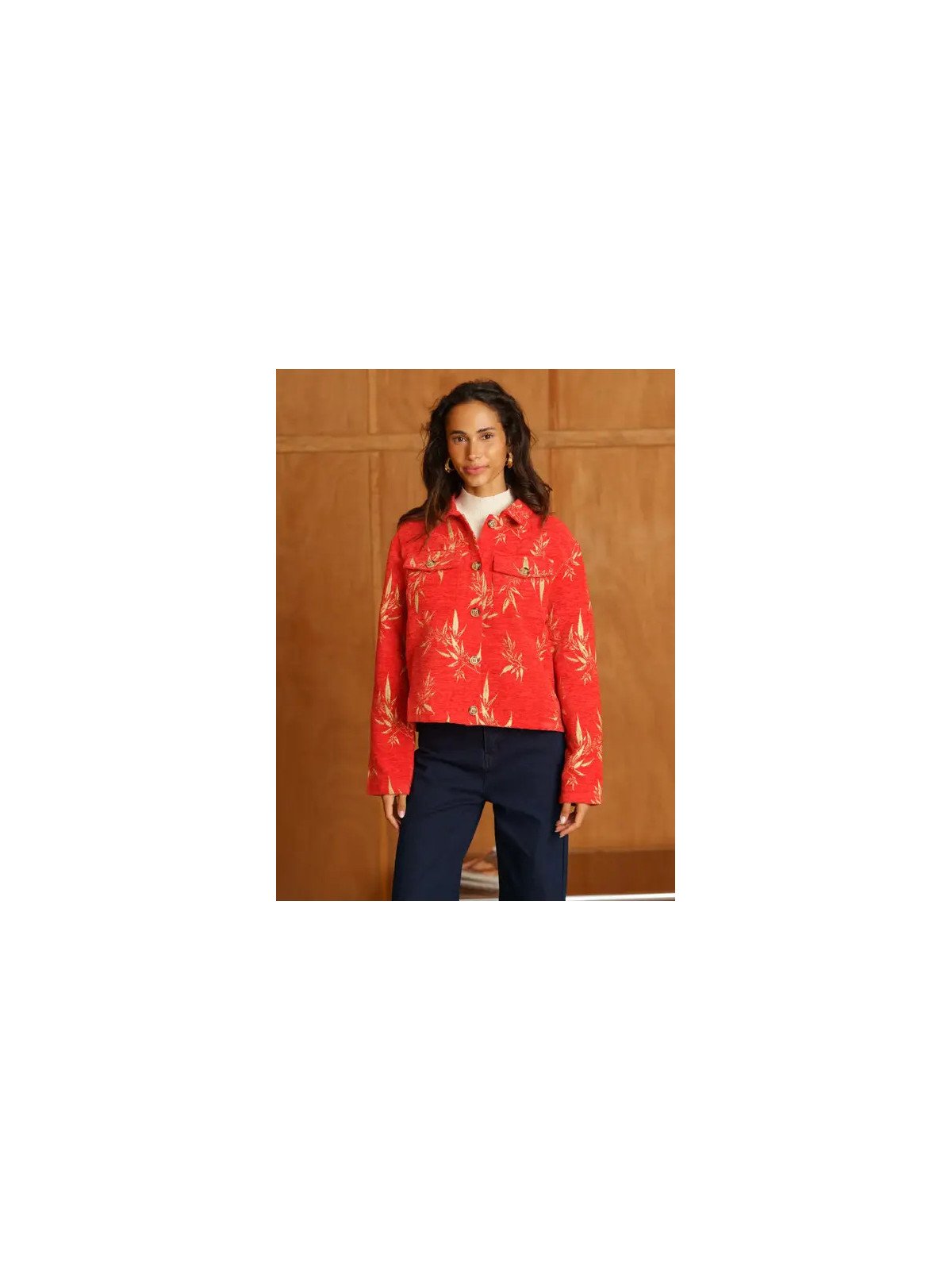 Women's Structured Short Jacket with Pockets