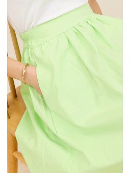 Women's High-Waisted Flared Maxi Skirt
