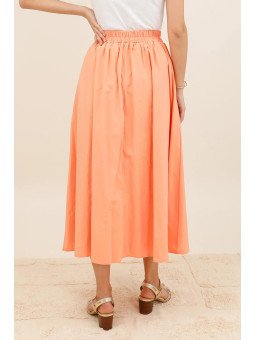 Women's High-Waisted Flared Maxi Skirt