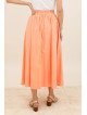 Women's High-Waisted Flared Maxi Skirt