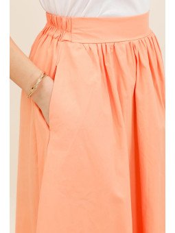 Women's High-Waisted Flared Maxi Skirt