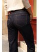 Jean Femme Taille Haute Droit à Revers Larges