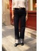 Jean Femme Taille Haute Droit à Revers Larges